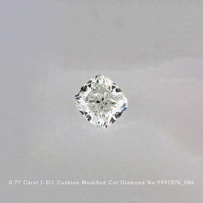 0.77 Carat I-SI1 Cushion Modified Cut Diamond [9991876_086]