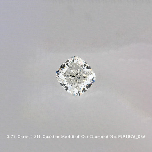 0.77 Carat I-SI1 Cushion Modified Cut Diamond [9991876_086]